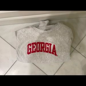 Gray and red Georgia sweatshirt size small